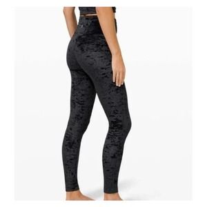 Lululemon Wunder Lounge HR velvet black leggings size 2